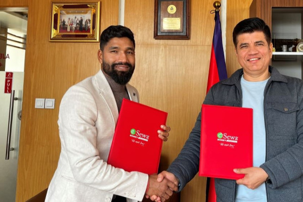 ईसेवा मनि ट्रान्सफरको ब्रान्ड प्रवर्द्धकमा दिपेन्द्र सिंह ऐरीको निरन्तरता